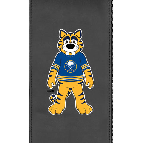 Silver Club Chair with Buffalo Sabres Sabretooth Mascot Logo