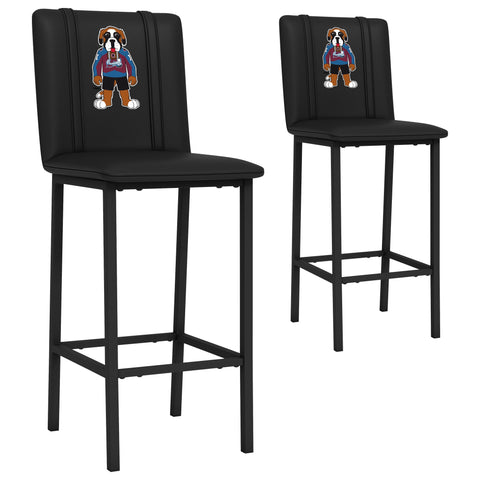 Bar Stool 500 with Colorado Avalanche Bernie Mascot Logo Set of 2