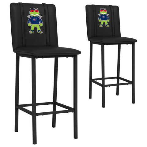Bar Stool 500 with Columbus Blue Jackets Stinger Mascot Logo Set of 2