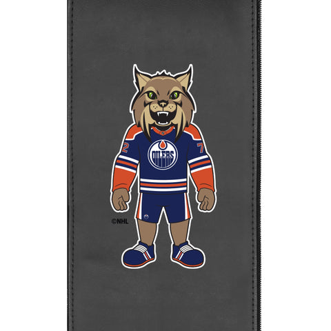 Bar Stool 500 with Edmonton Oilers Hunter Mascot Logo Set of 2