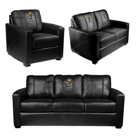 Silver Club Chair with Los Angeles Kings Bailey Mascot Logo