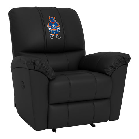 Rocker Recliner with New York Islanders Sparky Mascot Logo