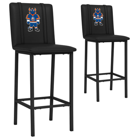 Bar Stool 500 with New York Islanders Sparky Mascot Logo Set of 2