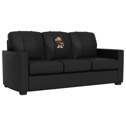 Silver Sofa with Ottawa Senators Sparty Mascot Logo