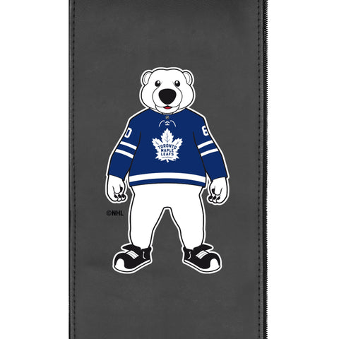 Silver Sofa with Toronto Maple Leafs Carlton Mascot Logo