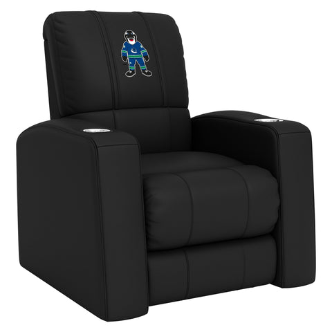 Relax Home Theater Recliner with Vancouver Canucks Fin Mascot Logo