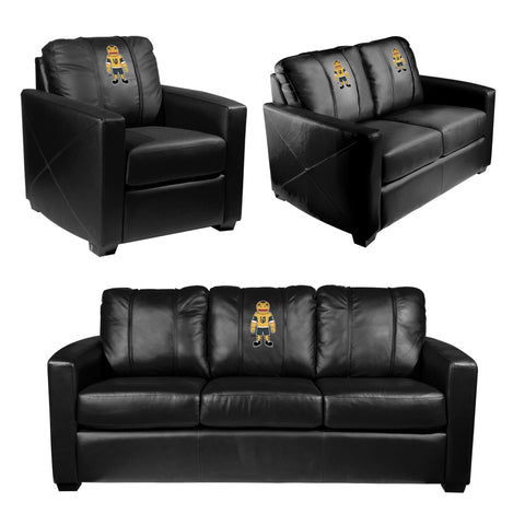 Silver Club Chair with Vegas Golden Knights Chance Mascot Logo