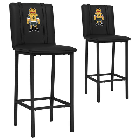 Bar Stool 500 with Vegas Golden Knights Chance Mascot Logo Set of 2