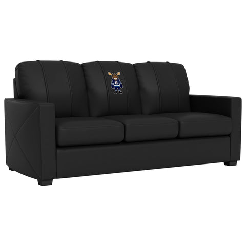 Silver Sofa with Winnipeg Jets Moose Mascot Logo