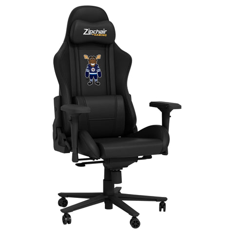 Xpression Pro Gaming Chair with Winnipeg Jets Moose Mascot Logo