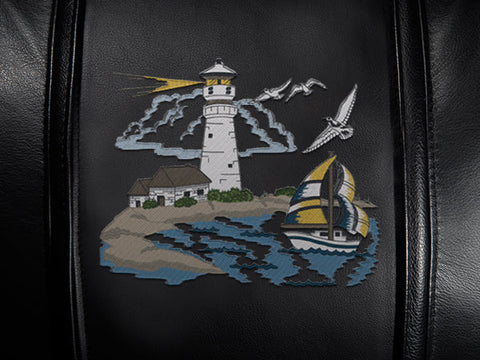 Relax Home Theater Recliner with Lighthouse Scene Logo Panel