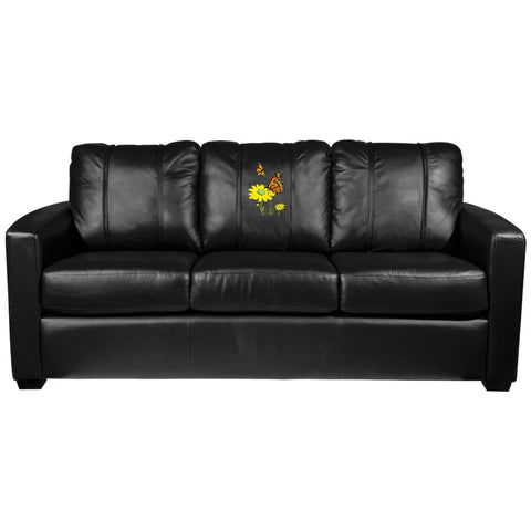 Silver Sofa with Butterfly & Daisy Logo Panel