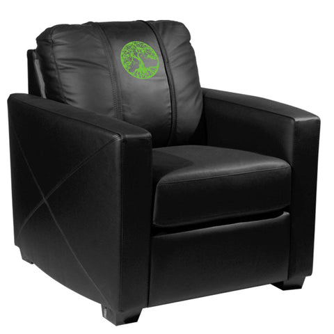 Silver Club Chair with Tree of Life Logo Panel