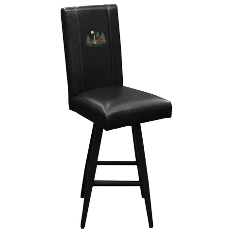 Swivel Bar Stool 2000 with Cabin Scene Logo Panel