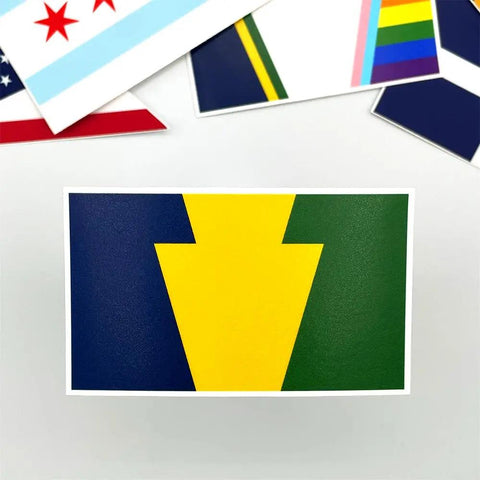 Pennsylvania Keystone Flag Sticker sticker Flags For Good   