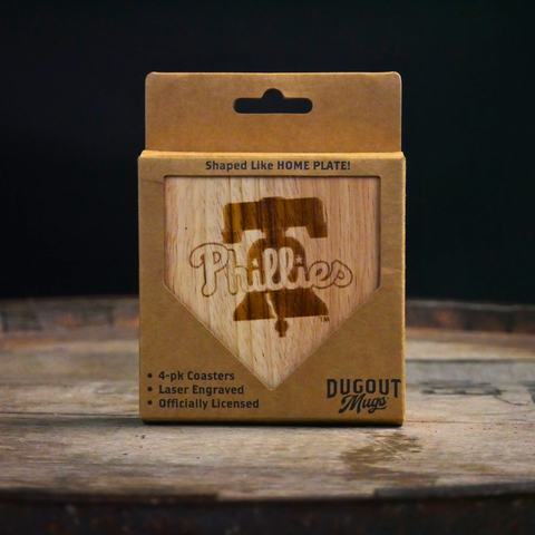 Philadelphia Phillies Dugout Mug® | Wood Coaster