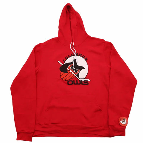 Columbus Owls™ Hoodie (Premium Fleece)  Vintage Ice Hockey   