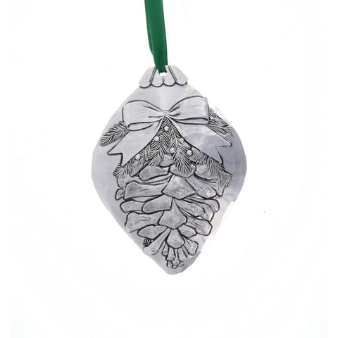 Pinecone Bulb Ornament – Wendell August Forge Rustic Aluminum Holiday Decor