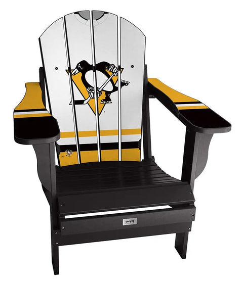 Pittsburgh Penguins® NHL Jersey Adirondack Chair NHL Jersey Chair mycustomsportschair Black Away 