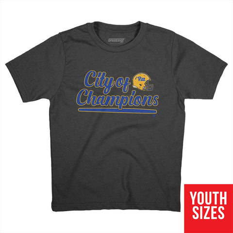 Pitt Panthers Pitt: City of Champions T-Shirt T-Shirt BreakingT Small Youth T-Shirt 