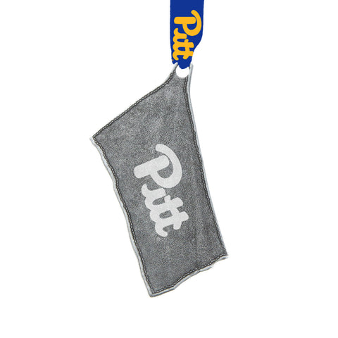 University of Pittsburgh Rally Towel Ornament Ornament Wendell August Forge   