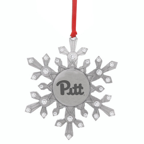 University of Pittsburgh Snowflake Ornament with Crystals Ornament Wendell August Forge Default Title  