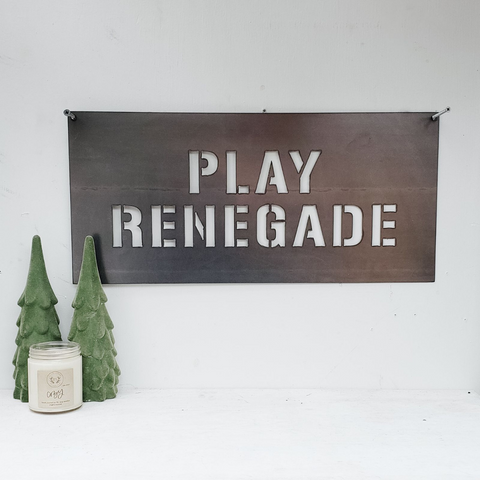 'Play Renegade' Pittsburgh Wall Decor