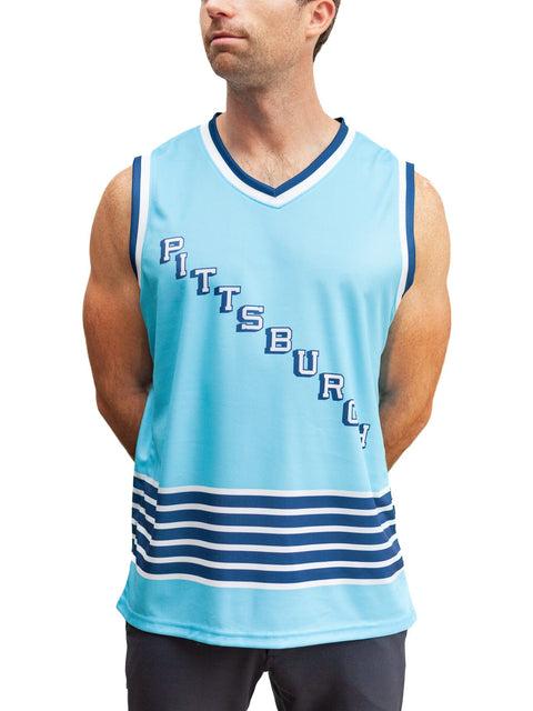 Pittsburgh Penguins Powder Blue Classics Alternate Hockey Tank Hockey tanks Bench Clearers Powder Blue Polyester S