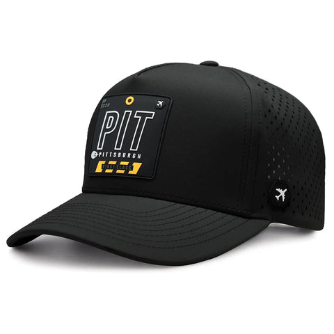 Pittsburgh Performance Cap from WRLD Tags  wrld tags Black  