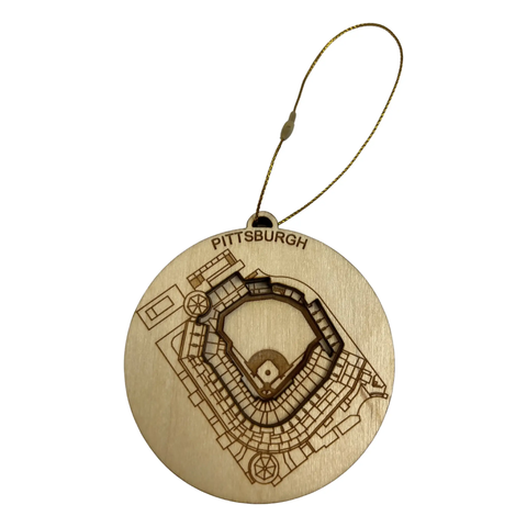 Pittsburgh, Pennsylvania Ornament Art (PNC Park) | StadiumMapArt Ornament StadiumMapArt   