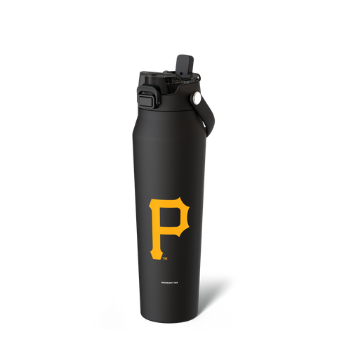 Pittsburgh Pirates Water Bottle | 32oz Insulated Stainless Steel Flask - Leak Proof