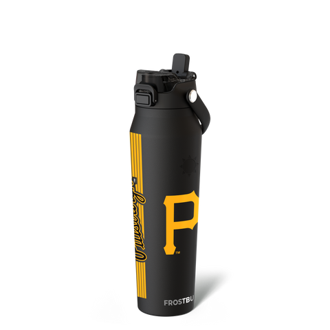 Pittsburgh Pirates Water Bottle | 32oz Insulated Stainless Steel Flask - Leak Proof