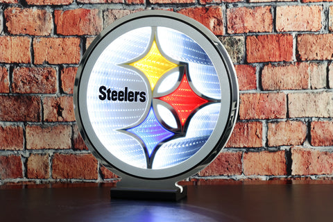 NFL LED Infinity Logo Light - Pittsburgh Steelers