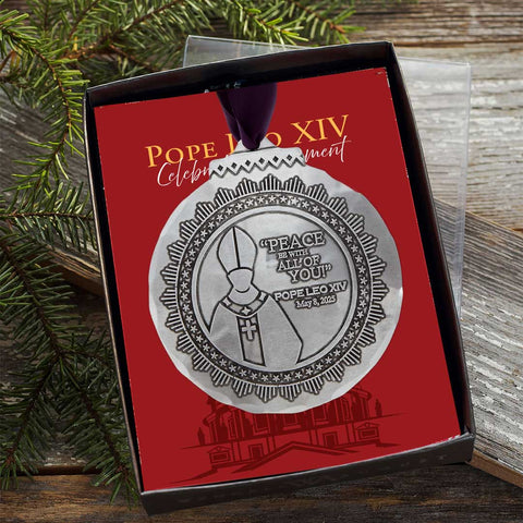 Pope Leo Ornament – Catholic Christmas Ornament | Faith Inspired Decoration