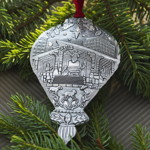 Christmas City Ornament | Wendell August Forge Handcrafted Holiday Tree Decoration Keepsake