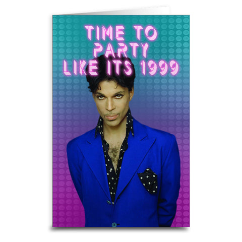 Prince "Party Like It's 1999" Greeting Card