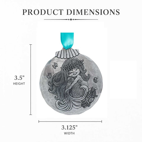 Mermaid Magic Ornament – Lightweight Holiday Ornament With Festive Mermaid Design