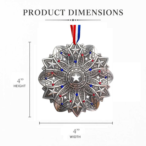 Snow Crystal 2026- Star Spangled Ornament (America250 Edition)