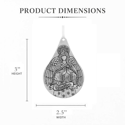 Healing Angel Ornament – Wendell August Forge Teardrop Keepsake for Emotional Healing