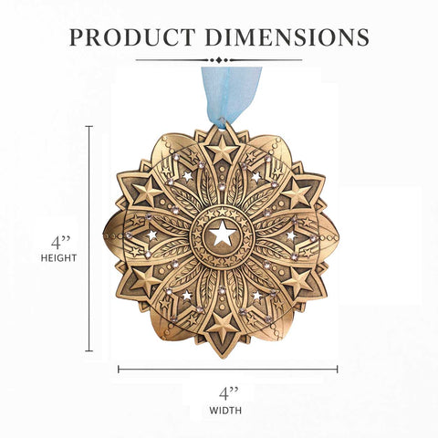 Snow Crystal 2026- Star Spangled Ornament (Bronze)