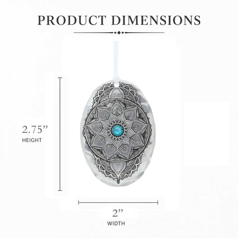 Wendell August Forge December Birthstone Ornament - Handcrafted Crystal Mandala Decoration