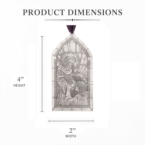 Wendell August Forge Cathedral Window Ornament – Handcrafted Stained Glass Keepsake