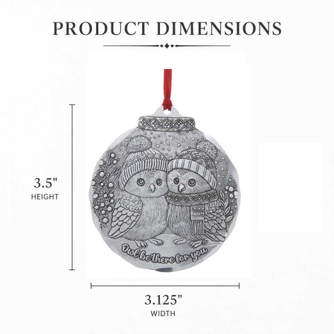 Owl Be There Ornament – Handcrafted American Made Friendship Gift for Holiday Tree