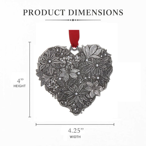 Wendell August Forge Winter Floral Ornament | Festive Botanical Christmas Tree Ornament