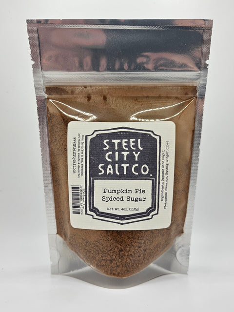 Pumpkin Pie Sugar – Steel City Salt Gourmet Baking Sugar With Spiced Blend
