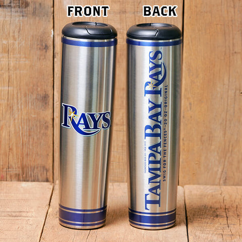 Tampa Bay Rays Metal Dugout Mug | Stainless Steel Baseball Bat Mug MLB Teams - Metal Dugout Mug Dugout Mugs®   