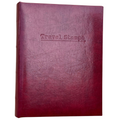 Travel Stamps Binder Binder Travel Stamps Red  