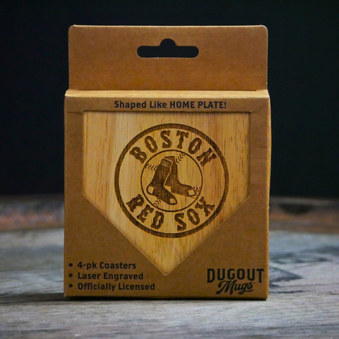 Boston Red Sox Dugout Mug® | Wood Coaster