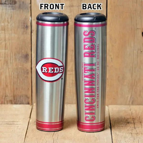 Cincinnati Reds Metal Dugout Mug | Stainless Steel Baseball Bat Mug MLB Teams - Metal Dugout Mug Dugout Mugs®   