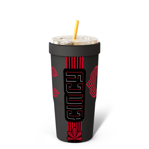 Universal Cup Insulator | Cincinnati Reds Drinkware Accessories - Stainless Steel Sleeve